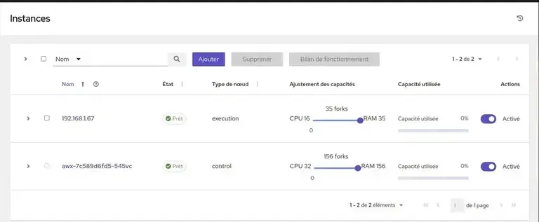 awx ajout instance