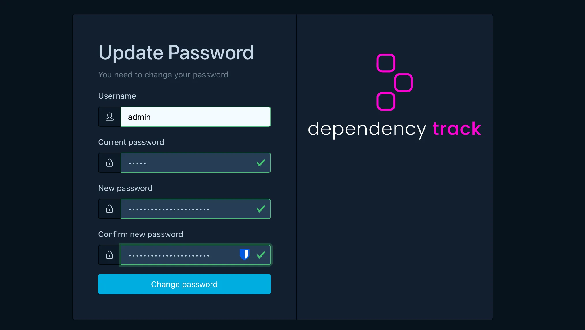 login Dependency-track