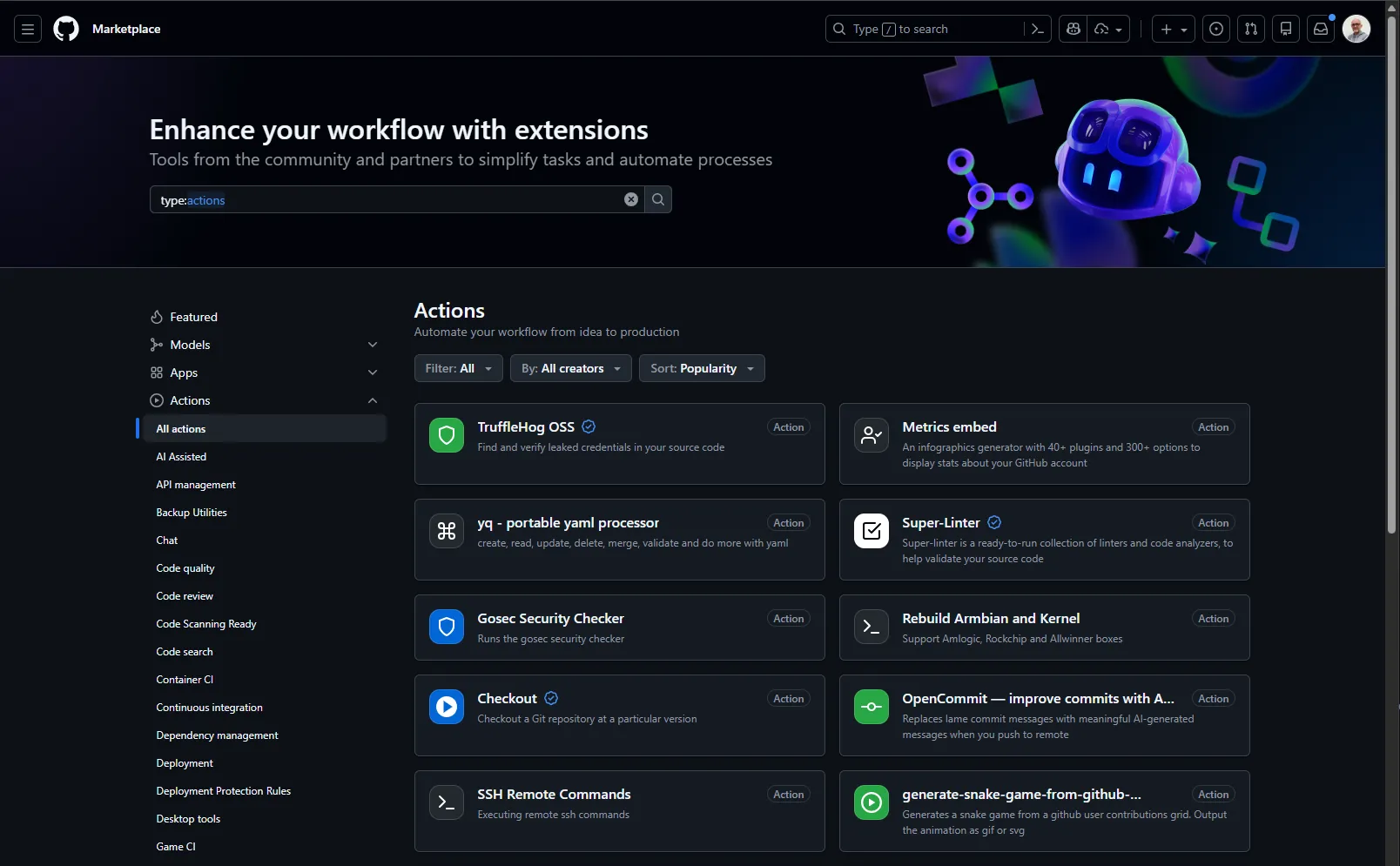 GitHub Actions Marketplace