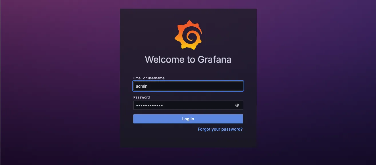 Login Grafana