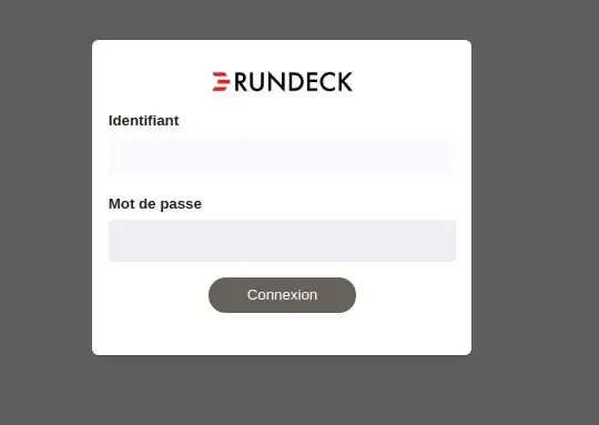 Rundeck login