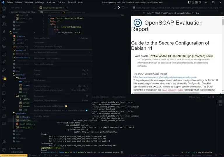 openscap report vscode ansible