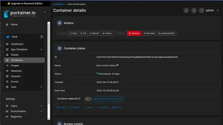 Catalogue d'applications portainer