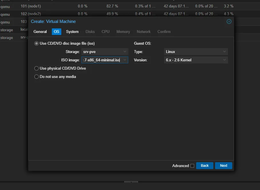 Assistant de création de VM Proxmox