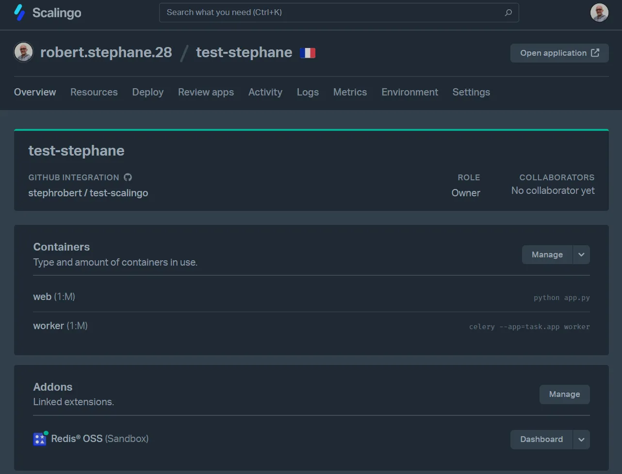 Scalingo Application