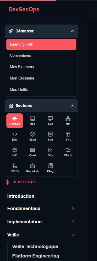 Nouvelle sidebar avec onglets