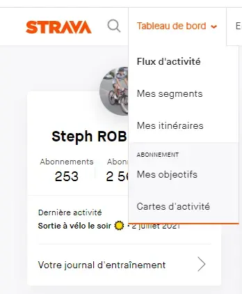 Créer un itinéraire Strava 1