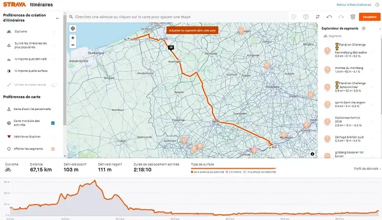 Créer un itinéraire Strava 3