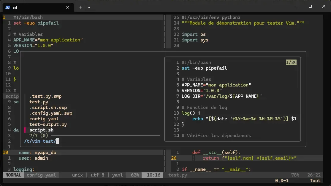 Recherche fuzzy de fichiers avec fzf dans Vim