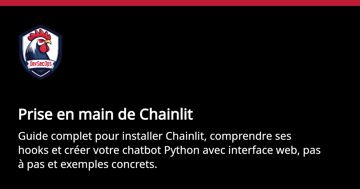 Prise en main de Chainlit | DevSecOps