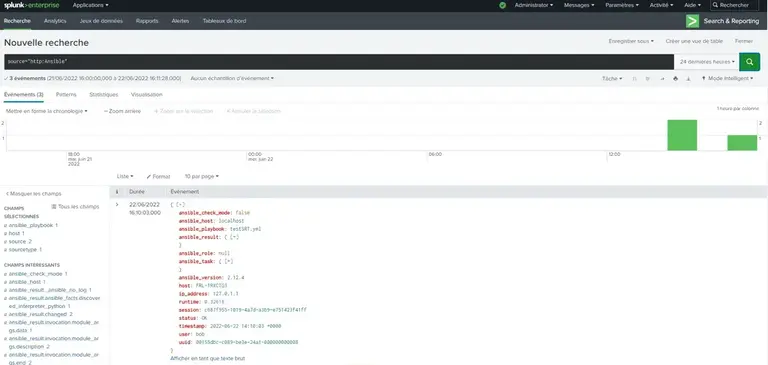 ansible splunk collect