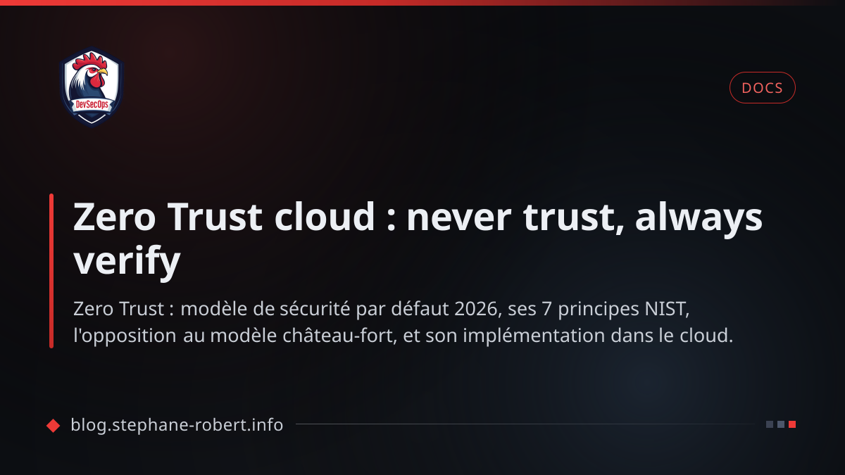 Zero Trust cloud : never trust, always verify