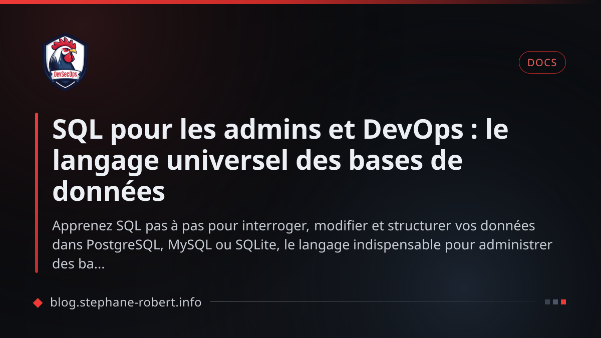 SQL pour les admins et DevOps : le langage universel des bases de données