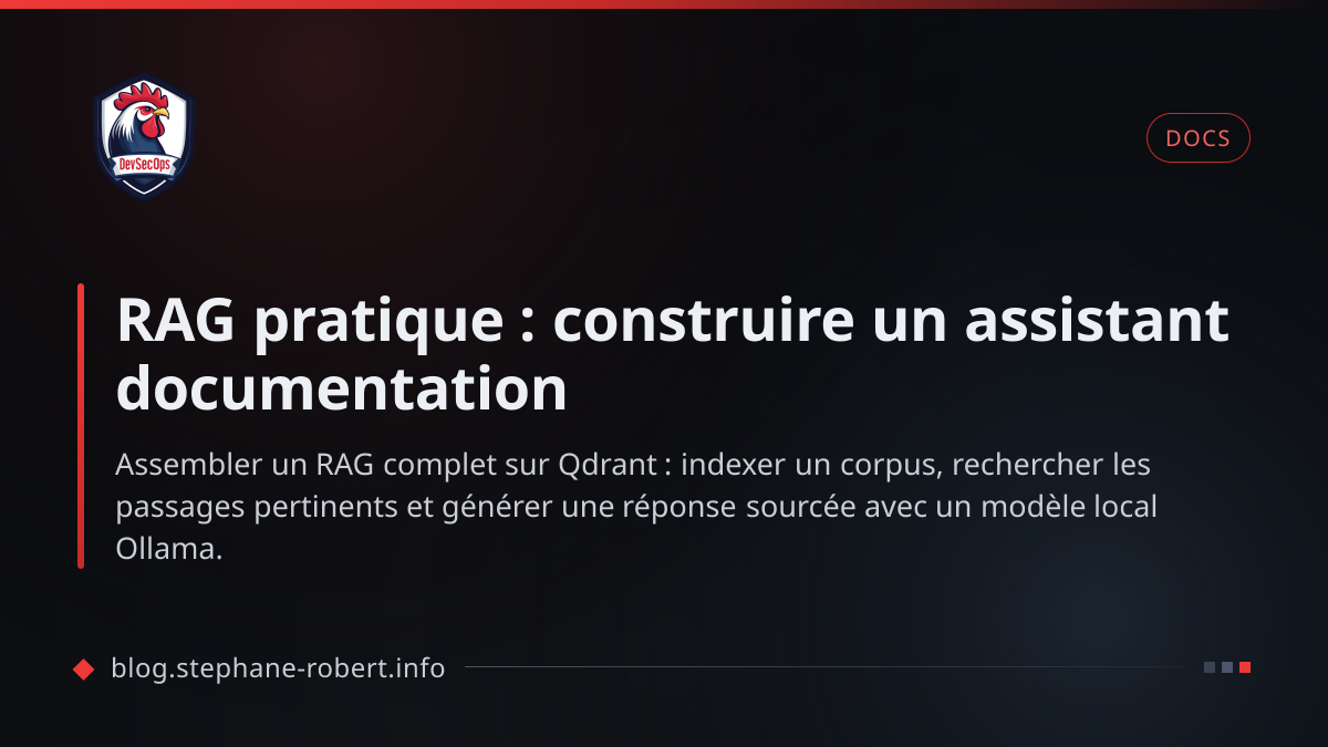 RAG pratique : construire un assistant documentation
