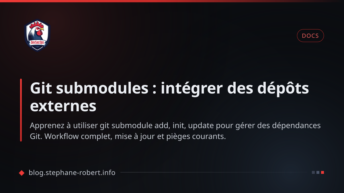 Git submodules : intégrer des dépôts externes