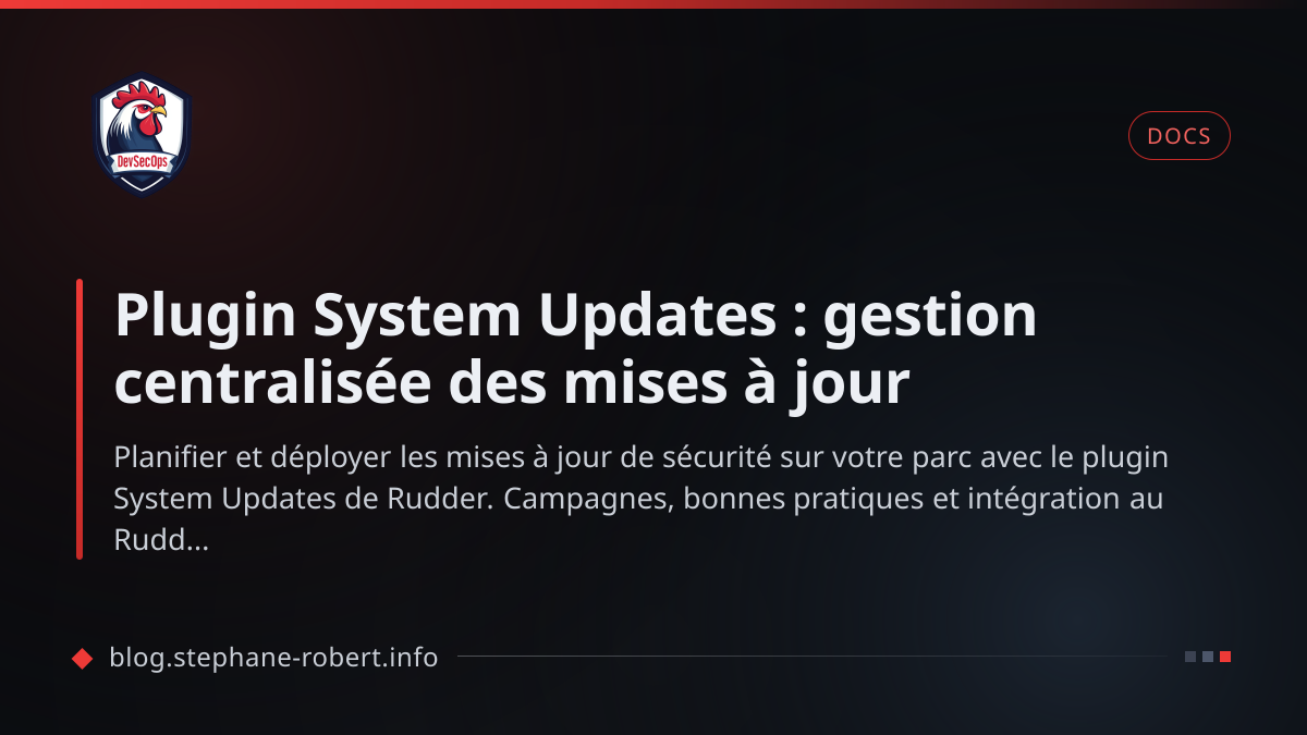 Plugin System Updates : gestion centralisée des mises à jour