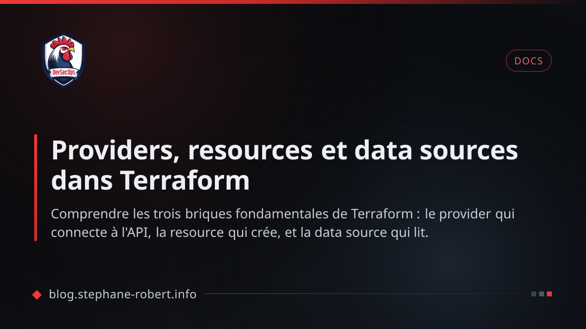 Providers, resources et data sources dans Terraform