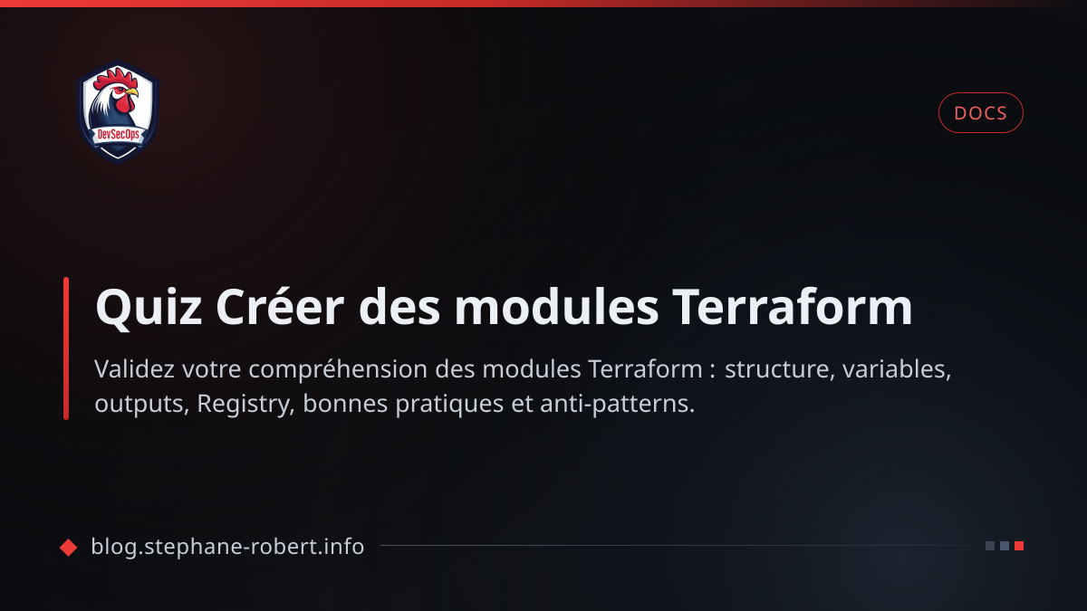 Quiz Créer des modules Terraform