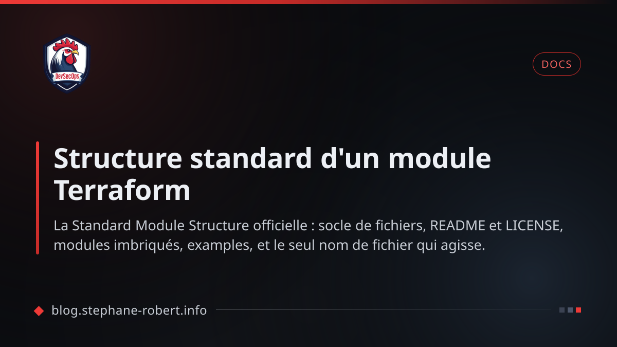 Structure standard d'un module Terraform