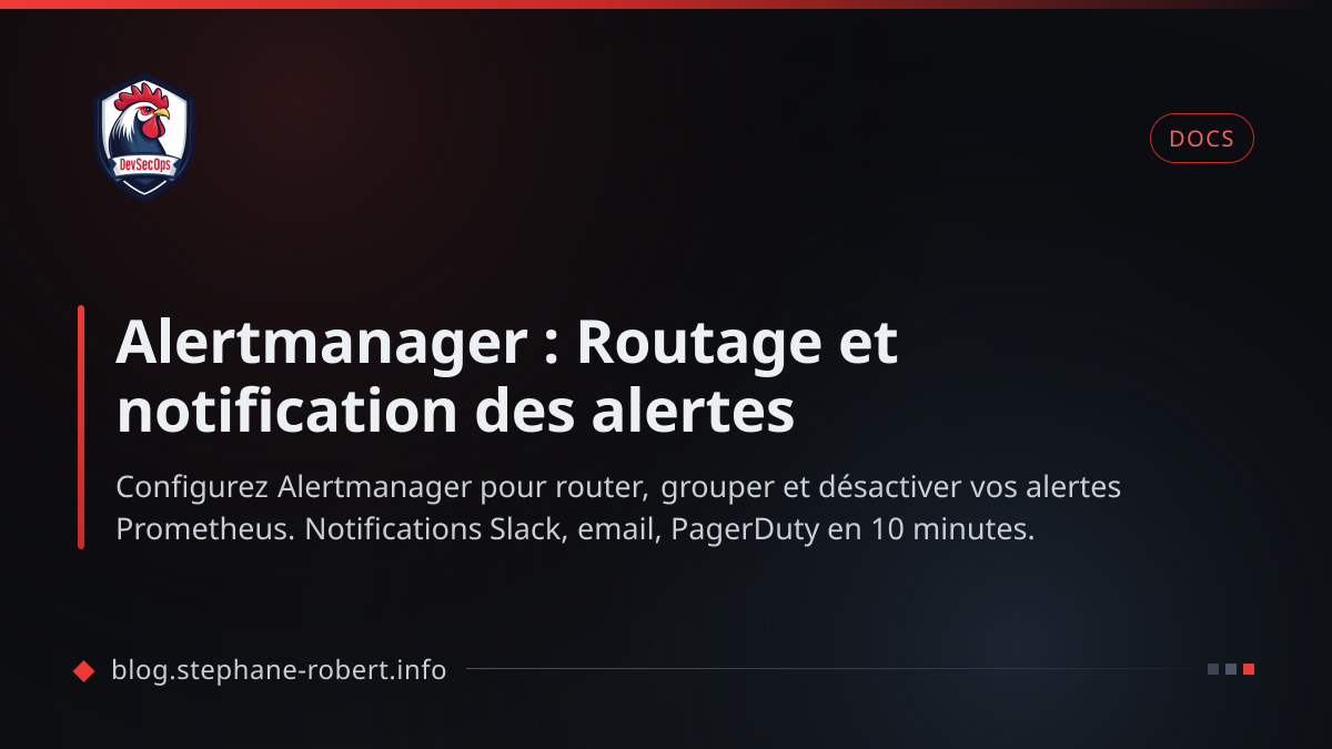 Alertmanager : Routage et notification des alertes