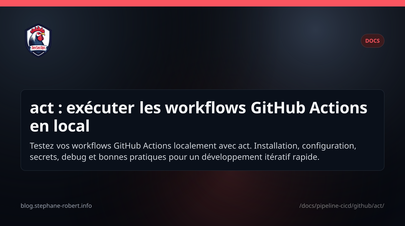 act : exécuter les workflows GitHub Actions en local
