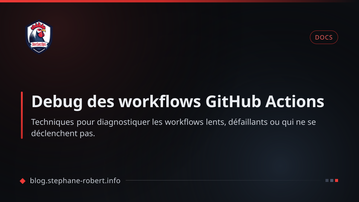 Debug des workflows GitHub Actions