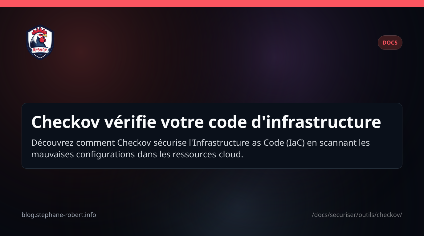 Checkov vérifie votre code d'infrastructure