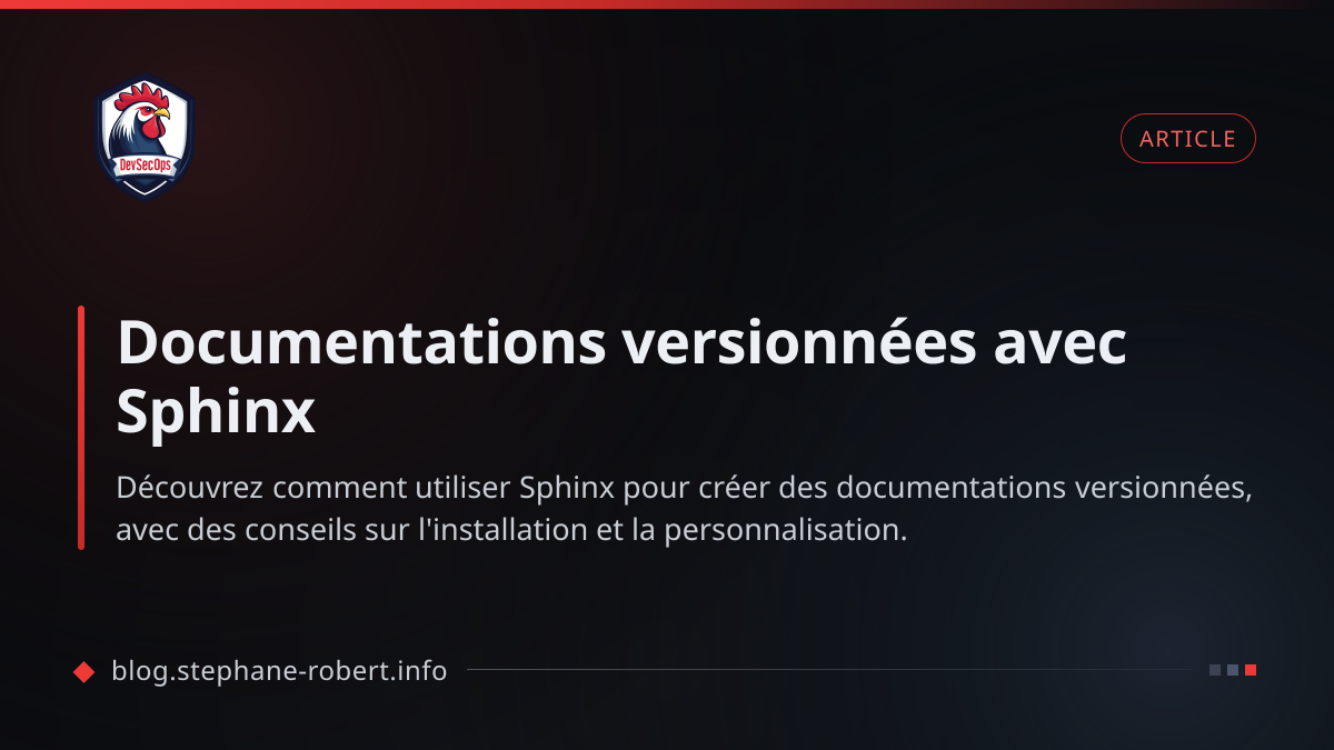 Documentations versionnées avec Sphinx